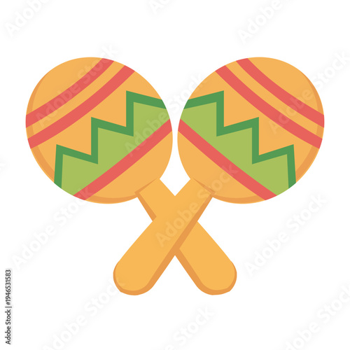 Vector graphic icon for Maracas
