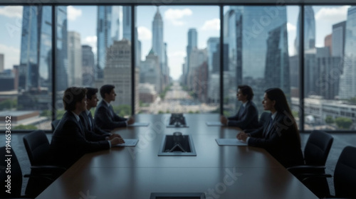 Corporate Discussion Meeting Blur Background