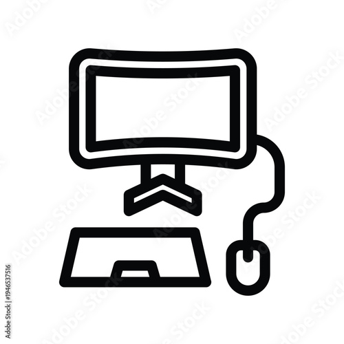 gaming curved line icon illustration vector graphic.eps