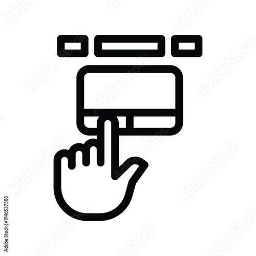  trackpad line icon illustration vector graphic.eps