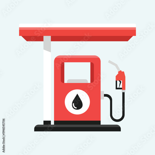Fuel Station Illustration: A clean, inviting illustration of a gas station pump, highlighting essential fuel distribution in a modern graphic style.