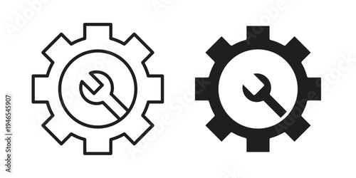 Tools and Service icon vector isolated on white background. Simple icon set.