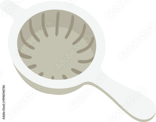 Handheld Strainer Illustration