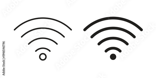 Wifi icon vector isolated on white background. Simple icon set.