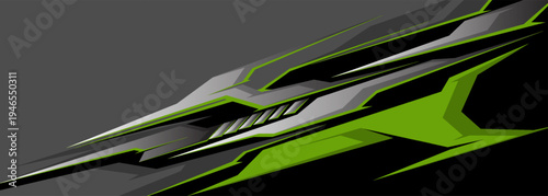 pick up truck and car decal design vector. abstract background livery for vehicle vinyl wrap