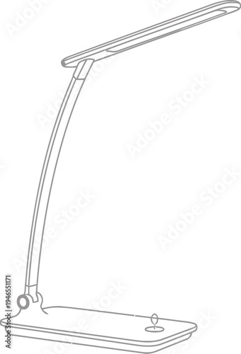 Modern adjustable desk lamp with sleek design and flexible arm for optimal lighting