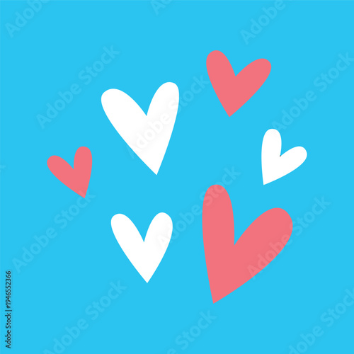 シンプルなデザインのハートアイコン