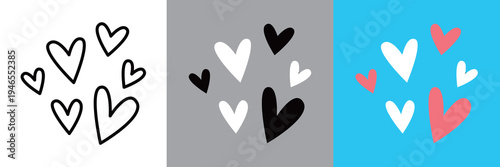 シンプルなデザインのハートアイコン