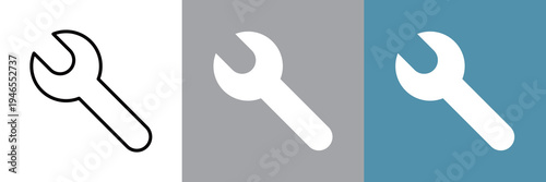 シンプルなスパナのベクターアイコン