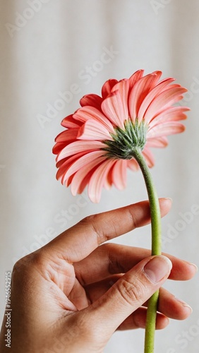 Closeup of white daisy flower with yellow center and petals  