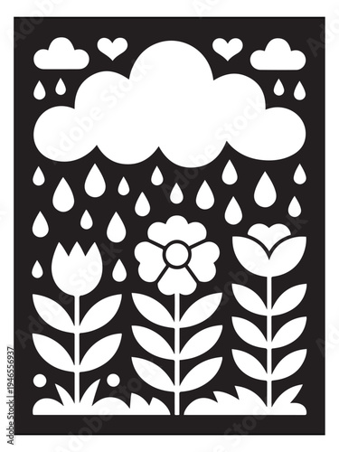 Nature monochrome coloring pages for adults and teens.