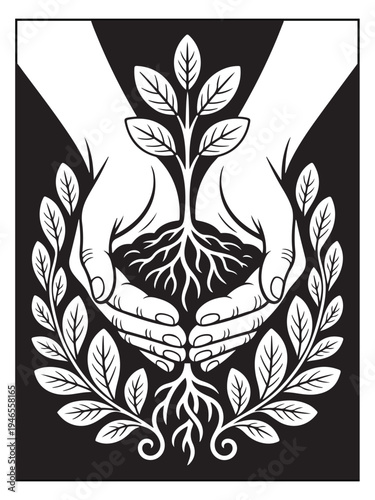 Nature monochrome coloring pages for adults and teens.