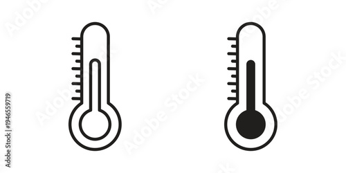 Temperature icon symbol design template. Vector 10 eps.