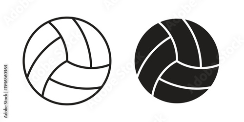 Volley ball icon symbol design template. Vector 10 eps.
