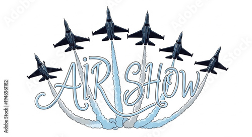 Air Show Jet Aircraft Display.