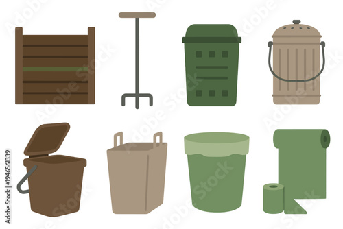 Collection of gardening tools and containers shown on a neutral background highlighting versatility for plant care and garden organization