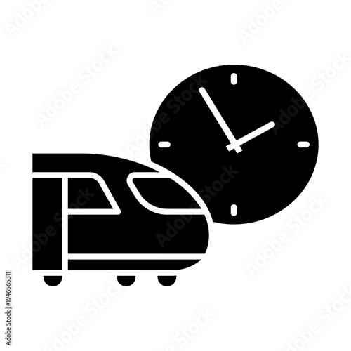 Train schedule icon vector. Departure time Illustration sign. Railway timetable symbol or logo.