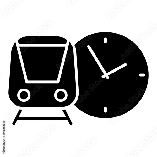 Train schedule icon vector. Departure time Illustration sign. Railway timetable symbol or logo.