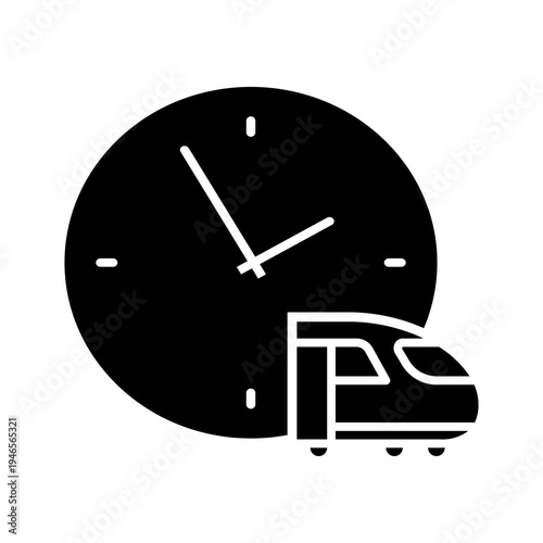 Train schedule icon vector. Departure time Illustration sign. Railway timetable symbol or logo.