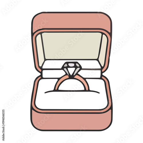 Diamond Ring in Jewelry Box