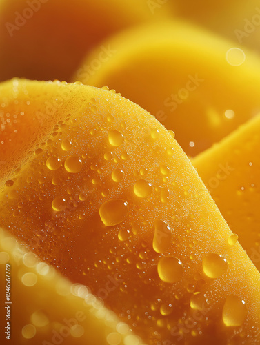 Ultra Macro Mango Texture Background With Juicy Fresh Fruit Surface
Extreme Close Up Mango Fruit Texture With Juicy Tropical Detail