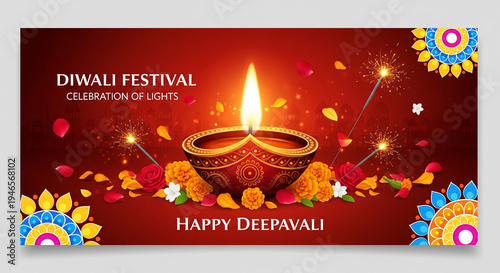 Diwali festival card