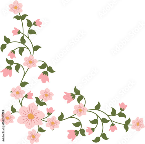 Floral Wedding Corner With Flowers Decorative