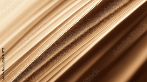 Close up of golden flowing texture with fine ridges and reflective highlights. Premium background for branding, packaging and high end design.