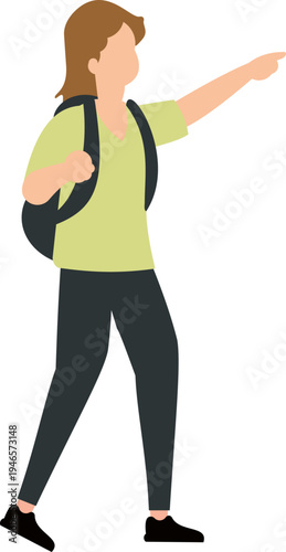 People Tourist Illustrtion