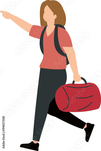 People Tourist Illustrtion