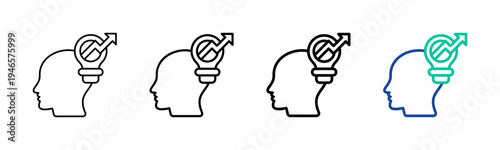 Human Insight Icon Collection Different Style Outline