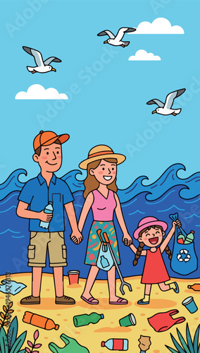 Family Beach Cleanup