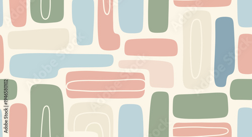 Colorful abstract shapes and lines.