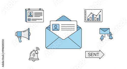 Email Communication Digital Messaging Service.