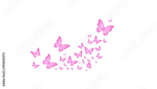 Seamless vector collection of blue and white flowers with delicate butterflies and nature-inspired insect wing designs for a beautiful spring floral illustration pattern