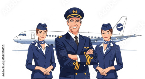 Airline Pilot and Flight Attendants.