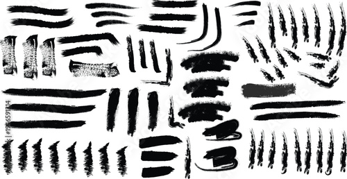 set of hand prints vector
