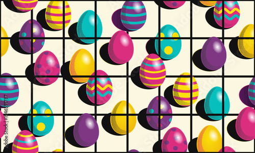Retro Pop Easter eggs