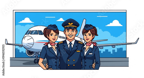 Airline pilots and flight attendants.
