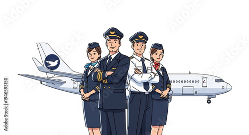 Airline pilots and flight attendants.