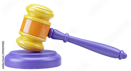 Lawyer's Gavel on a Stand