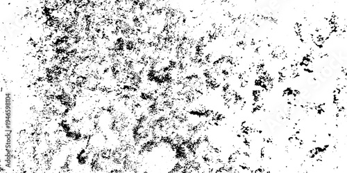 Grunge vintage white and black vector wall distressed dirty noise rust cracked pain background. messy dusty chalk splat dirt rusty noise overlay concrete wall texture background.