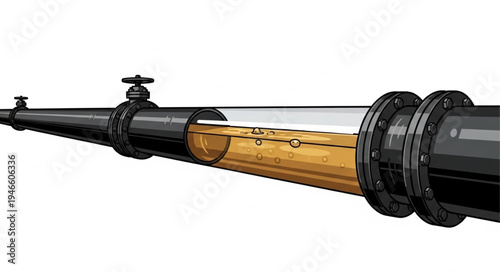 Antique Rifle Gun Barrel Closeup.