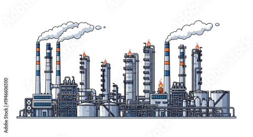 Industrial Factory Plant Facility.