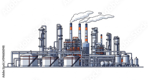 Industrial Factory Plant Facility.