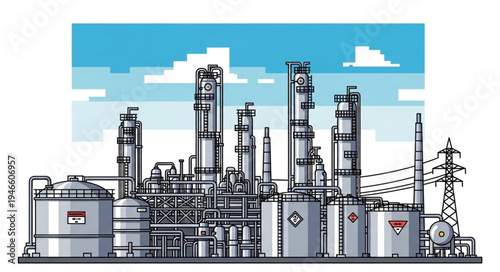 Industrial Factory Plant Facility.