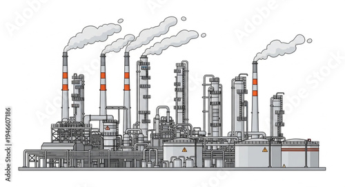 Industrial Factory Plant Facility.