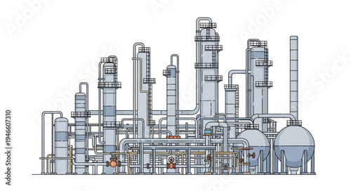 Industrial Factory Plant Facility.