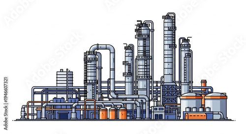 Industrial Factory Plant Facility.
