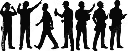 silhouettes of people